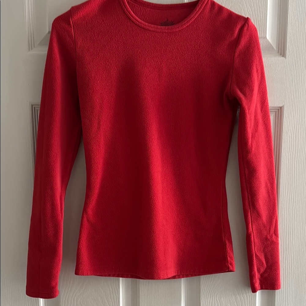XS Cuddl Duds coral fleece Long Sleeve Top